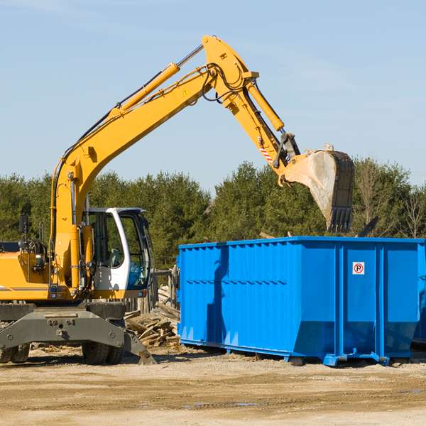 are there any restrictions on where a residential dumpster can be placed in Wibaux MT